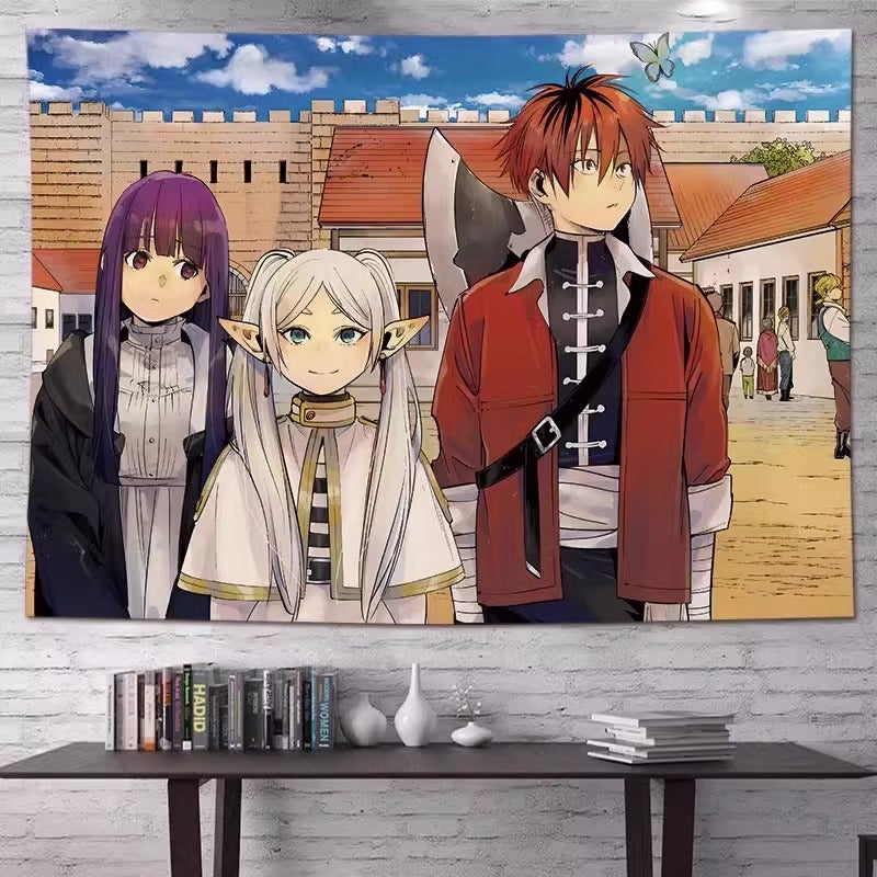 New Background Cloth Secondary Animation Hanging Cloth Room Tapestry Dormitory Decoration Ins Wall Cloth Buried Lily - Image 3