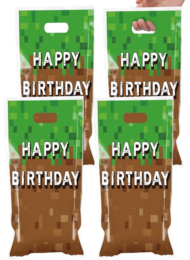 MinFyberd 50 PCS Pixel Party Gift Bags Pixel Birthday Party Favors Video Game Theme Candy Snack Bag Happy Birthday Gift Bags Bulk for Kids Trunk or Treat Gamer Gifts Decoration Supplies - Image 1