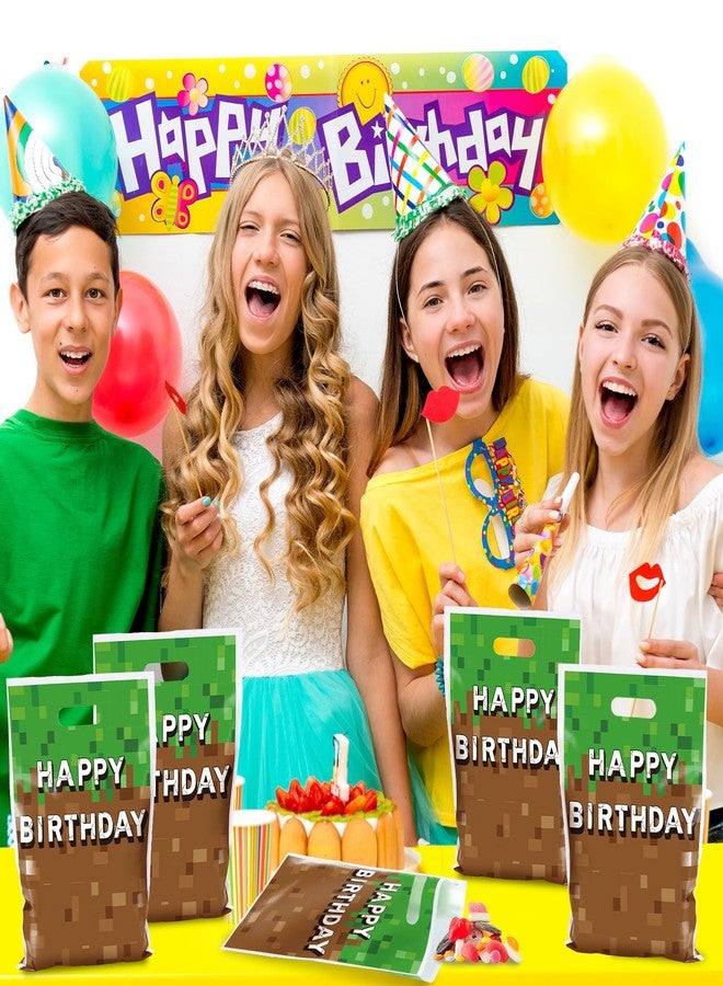 MinFyberd 50 PCS Pixel Party Gift Bags Pixel Birthday Party Favors Video Game Theme Candy Snack Bag Happy Birthday Gift Bags Bulk for Kids Trunk or Treat Gamer Gifts Decoration Supplies - Image 5