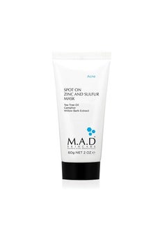 Skincare Spot On Zinc And Sulfur Mask - For Acne Prone Skin 2 oz.