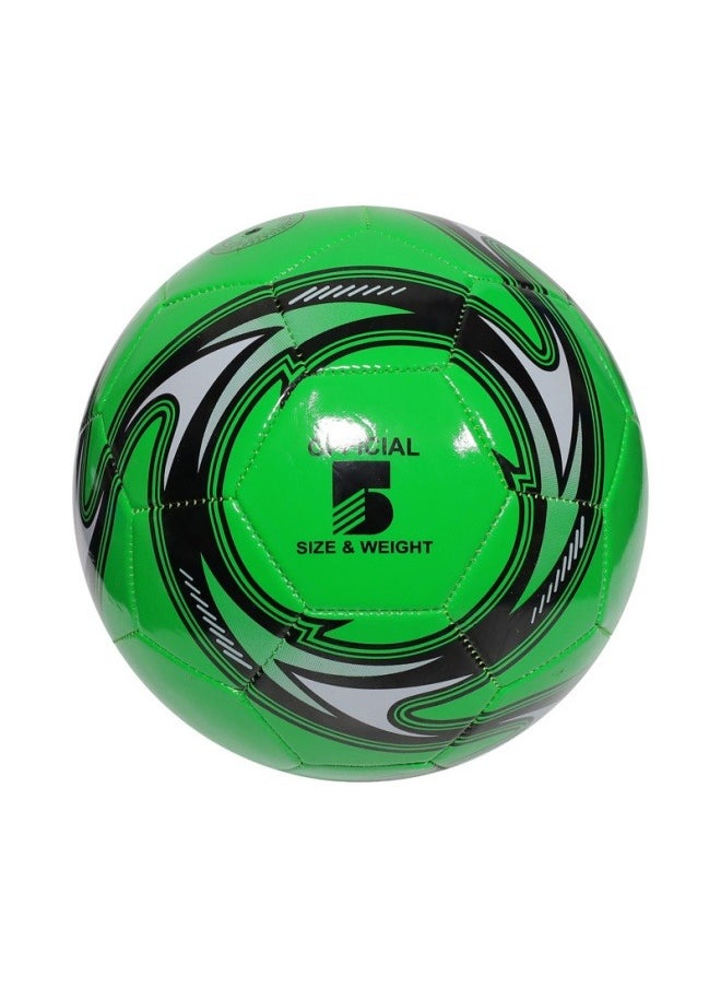 Beauenty World Cup Children's No. 5 Football Campus Primary and Secondary School Football Machine Sewn No. 5 PVC Seamless Competition Training Football (Green Whirlwind) 