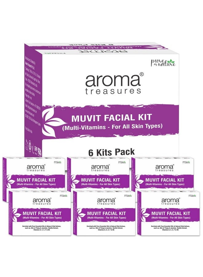 Aroma Treasures Muvit Facial Kit One Time Use - Pack of 6 lits - Image 1