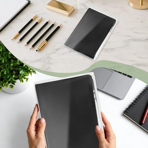 SBYURE A5 Planner Cover Jelly PVC A5 Clear Cover Plastic Book Cover for Journal Weeks Planners and Books 12.6 x 8.66 Inch - Image 5