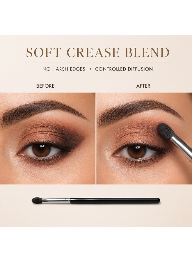 Eyeshadow Crease Brush – Precision Blending Brush for Crease Definition, Targeted Blending & Soft Diffusion - Image 2
