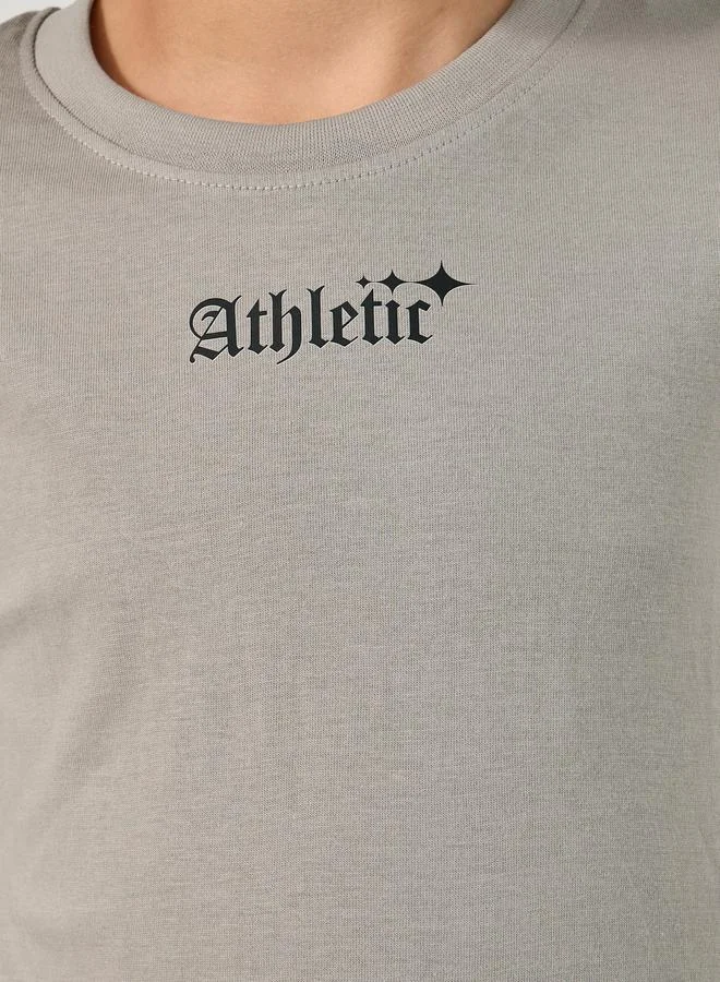 Styli Graphic Print Round Neck T-Shirt
