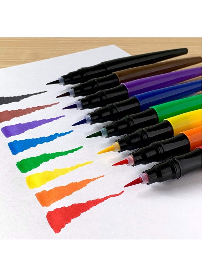 ArtSkills - Brush Tip Markers Flexible Paint Brush Markers For Lettering And Calligraphy Pens Art Markers For Artists - Image 1