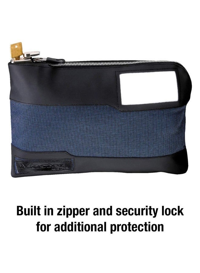 Master Lock Money Bag With Key Lock And Zipper For Cash 111/2 In. Long Locking Portable Travel Money Pouch Protects Passports Valuables 7120D - Image 5