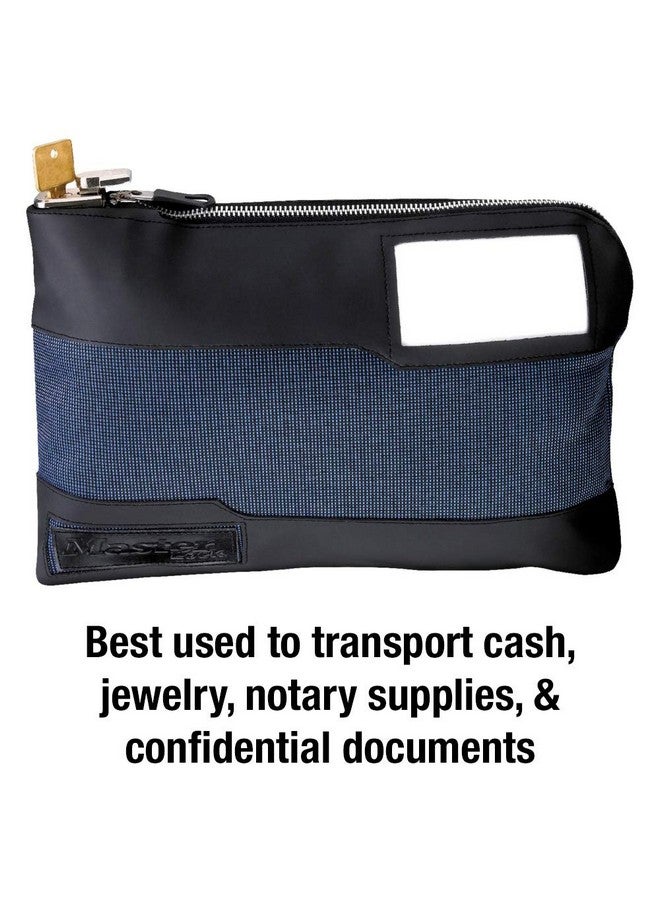 Master Lock Money Bag With Key Lock And Zipper For Cash 111/2 In. Long Locking Portable Travel Money Pouch Protects Passports Valuables 7120D - Image 3