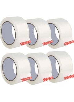 Ultra Strong Clear Packing Tape – [2 Inches x 100 Yards Per Roll, (600 Yards Total)]– Heavy Duty| Strong Adhesive 2.7 Mil Packaging Tape for Sealing Boxes, Moving & Office Supplies (100 Yard)