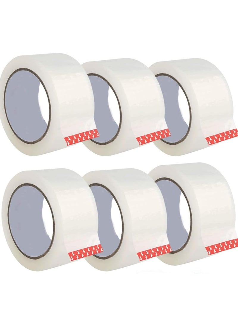 Generic - Ultra Strong Clear Packing Tape – [2 Inches x 100 Yards Per Roll, (600 Yards Total)]– Heavy Duty| Strong Adhesive 2.7 Mil Packaging Tape for Sealing Boxes, Moving & Office Supplies (100 Yard) - Image 1