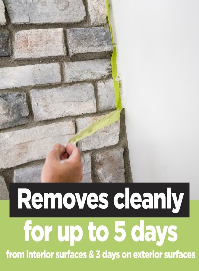 Scotch Rough Surface Extra Strength Painters Tape, 1.5 Inch Wide (1.41 in. X 60 Yds) 1 Roll, Green Tape Protects Surfaces and Removes Easily, Painting Tapes for Indoor and Outdoor Use (2060-36AP) - Image 5