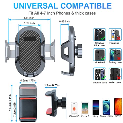 DIAMOOKY حامل هاتف DIAMOOKY لجيب رانجلر JL JLU من 2018-2023 وجيب غلادياتور JT من 2020 2021 2022 2023 مع حامل متعدد الاستخدامات ودرج تخزين، غير مناسب لرانجلر 4xe - Image 5