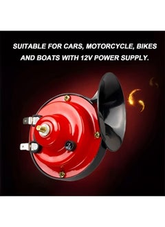 REOCLE 110DB Car Horn 12V Waterproof  Horn Electric Snails Used for Trucks & Cars & Motorcycles & Alternative Electronic Parts for Cars  - Image 2