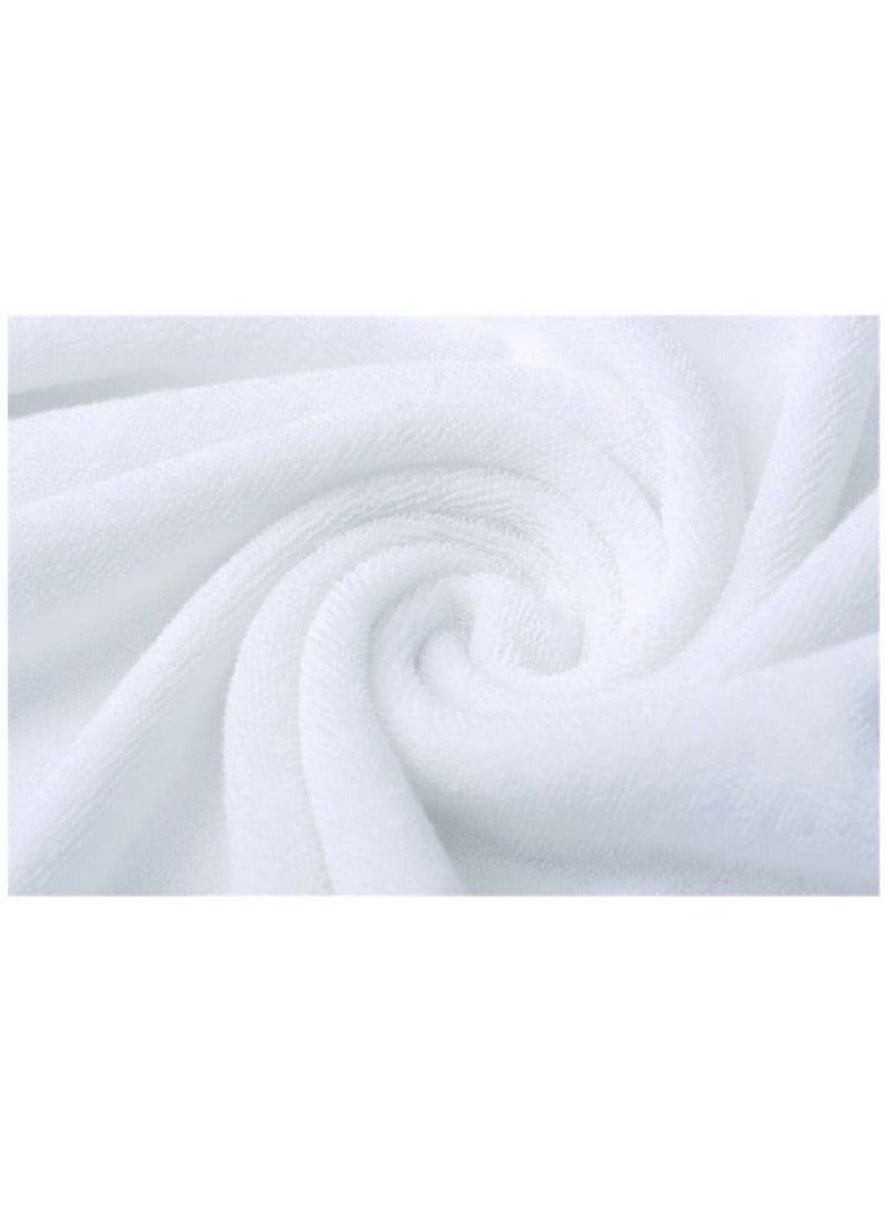 Trendify Luxury Cotton Bath Towel - 100% Combed Cotton, 550 GSM Hotel & Spa Quality, Soft, Quick-Dry & Highly Absorbent, Bathroom Towel Large 67*139cm White (Single Pack) - Image 4