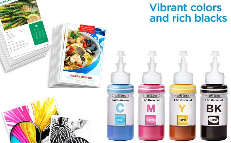 Verena Refill Kit Compatible for Canon Pixma E470, E470, E477, E400, E410, E417, E560, E3370, E4570, MG2577S Printers Cartridges (4Colour & 4Syring) - Image 5