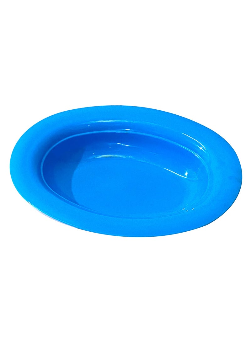 Plastic Serving Platter 3pcs Blue - Image 2
