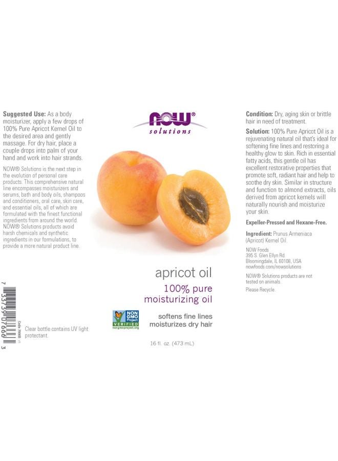 Now Foods 100% Pure Apricot Kernel Oil 118ml - Image 3