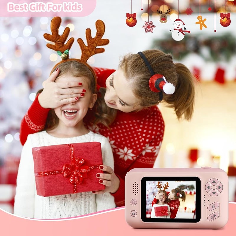 Makolle Rawrr Kids Digital Camera, Pink, 8 Megapixels, 1080p Video, 32 GB Memory, Child (3-8 Years), Compact, Auto Focus, Optical Zoom 8x, OLED Display 2.4 Inches, USB, Pink - Image 5