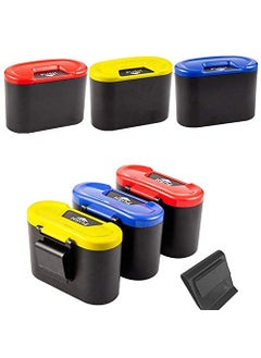 Marrone Marrone Car Trash Can Car Dustbin Hanging Car Dustbin Trash Bag for Car Automotive Waste Bin Trash Plastic Car Auto Garbage Dust Mini Trash Can Bin Box Multi color 1 Pcs  - Image 4