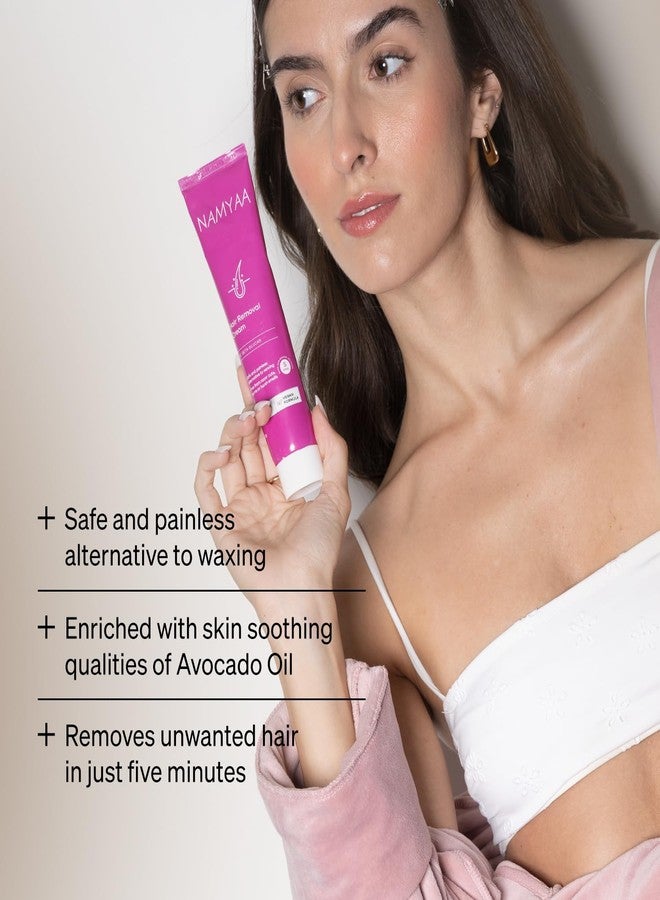 Namyaa Hair Removal Cream For Women 120gram | Suitable For Legs, Underarms, Bikini Line, Arms | Pack of 1 - Image 3
