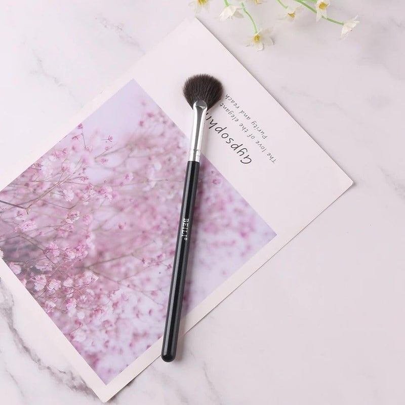 Ruby Face RUBYFACE BEILI Fan Brush Professional Blush Brushes Soft Vegan Synthetic Makeup Brush for Face Highlighting,Buffing and Blending with Powder Cream Cosmetics Blusher Highlighter Applicator Eyeshadow Brush - Image 2