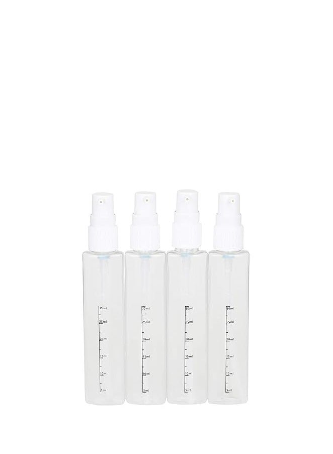 4-in-1 Travel Dispenser Bottle, Lotion Shampoo Gel Travel Dispenser,Includes Four Empty Reusable 40 ml Cosmetic Toiletry Containers for Sanitizer, Soap, Lotions, Skincare, Makeup Products (Gray) - Image 3