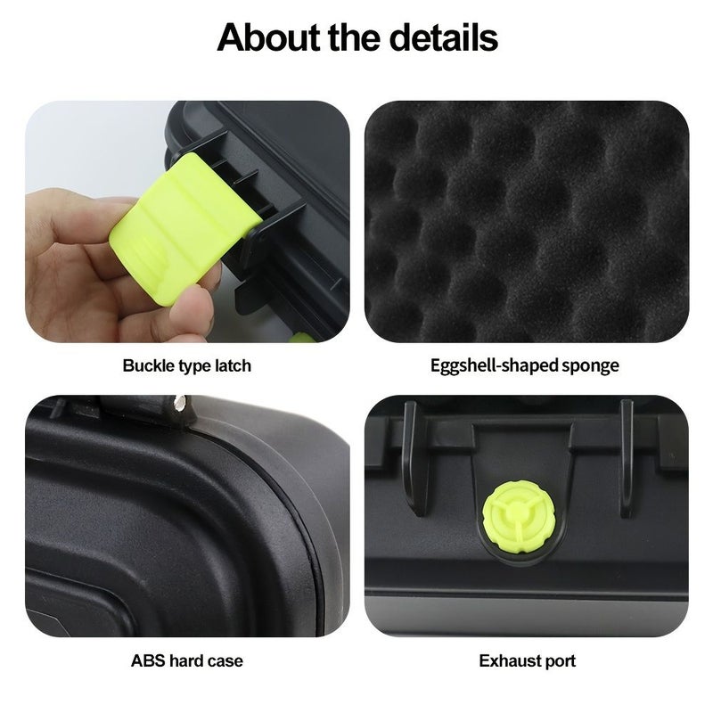 Storage Case For Wireless Microphones Hard Shell Design Black - Image 5