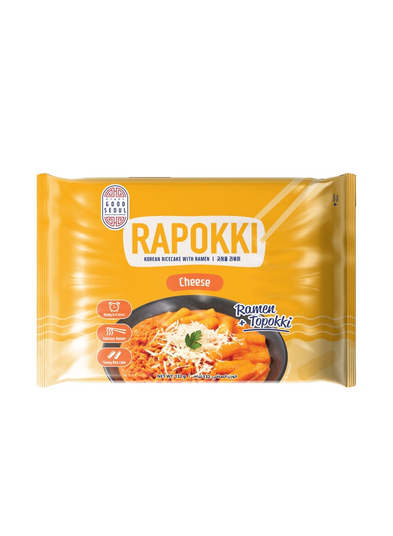 Good Seoul Cheese Rapokki Korean Rice Cake With Ramen 132g  - Image 1