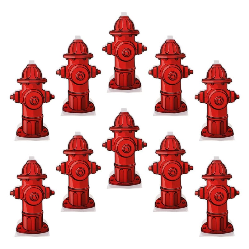 BESTOYARD 10pc Dog Potty Training Kit Fire Hydrant Design Indoor Pee Guide - Image 2