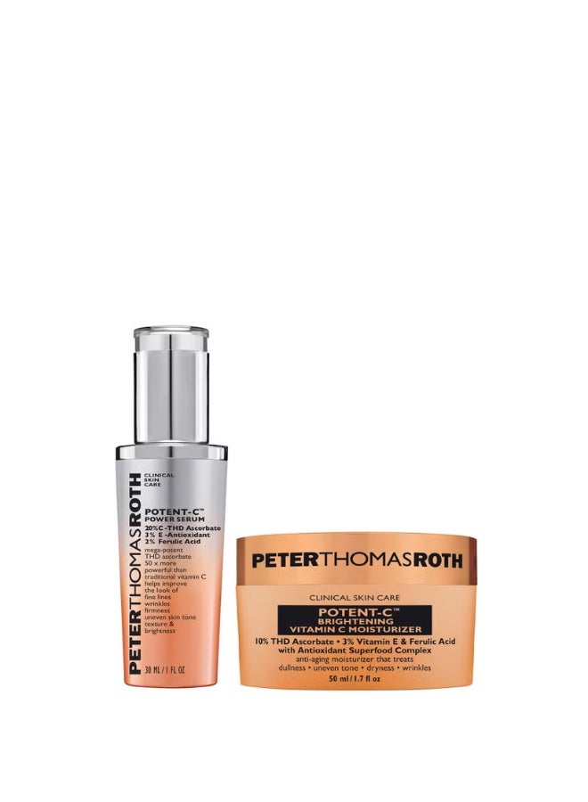 بيتر توماس روث روتين فيتامين سي لتفتيح البشرة من بيتر توماس روث - مكون من قطعتين - Image 1