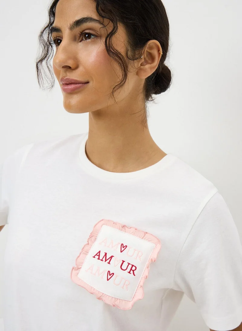 Matalan Cream Amour Pyjama Top