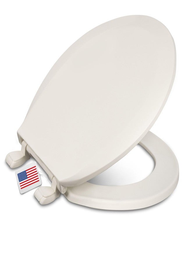 Centoco Round Toilet Seat, Scratch-Resistant Plastic Finish, Fits Kohler/American Standard/TOTO, Light Weight Residential, Made in the USA, DSAMAZ12-416, Biscuit - Image 1