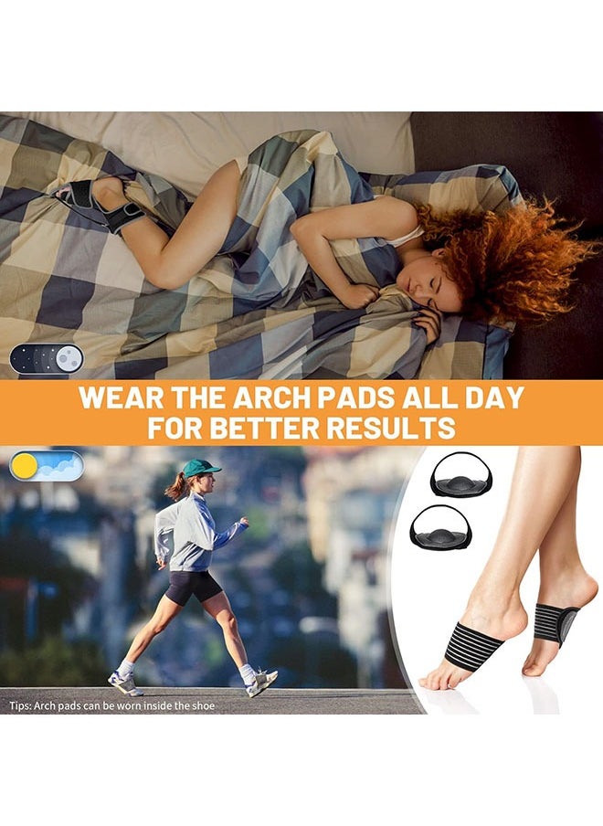 Arabest Plantar Fasciitis Night Splint,Adjustable Plantar Fasciitis Brace with Arch Support | Dorsal Night Splint for Women Men | Dual Effective Plantar Fasciitis Relief Achilles Tendonitis Foot Drop Heel Pain Black  - Image 3
