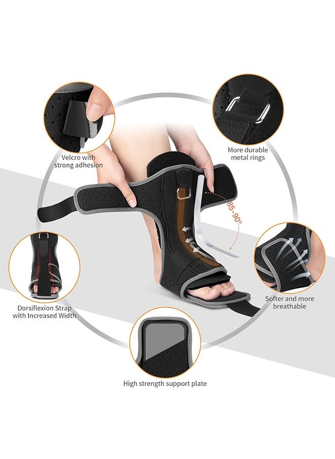 Arabest Plantar Fasciitis Night Splint,Adjustable Plantar Fasciitis Brace with Arch Support | Dorsal Night Splint for Women Men | Dual Effective Plantar Fasciitis Relief Achilles Tendonitis Foot Drop Heel Pain Black  - Image 5