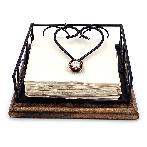 Zyntix Tissue Paper Rack Napkin Stand Square Napkin Holder Tissue Paper Holder for Dining Table Tissue Holder for Dining Table Napkin Holder Tissue Rack for Facial Napkins - Image 2