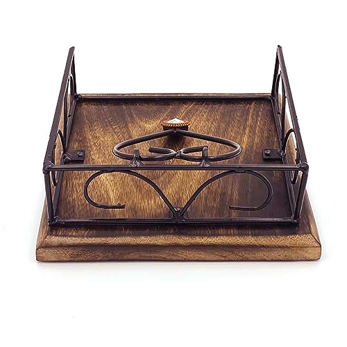 Zyntix Tissue Paper Rack Napkin Stand Square Napkin Holder Tissue Paper Holder for Dining Table Tissue Holder for Dining Table Napkin Holder Tissue Rack for Facial Napkins - Image 5