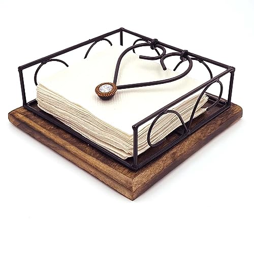 Zyntix Tissue Paper Rack Napkin Stand Square Napkin Holder Tissue Paper Holder for Dining Table Tissue Holder for Dining Table Napkin Holder Tissue Rack for Facial Napkins - Image 1