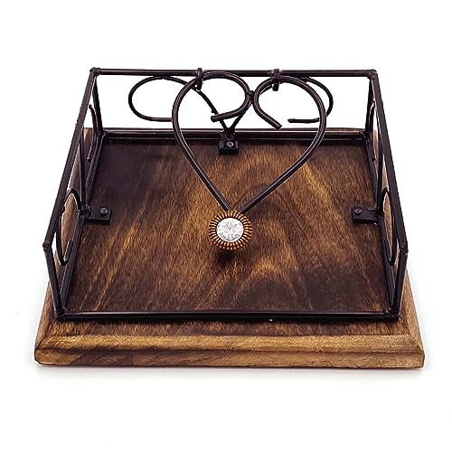 Zyntix Tissue Paper Rack Napkin Stand Square Napkin Holder Tissue Paper Holder for Dining Table Tissue Holder for Dining Table Napkin Holder Tissue Rack for Facial Napkins - Image 4