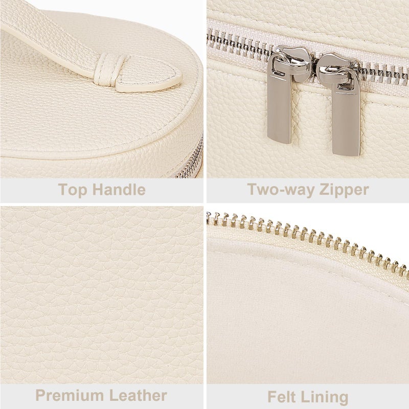 Yfgbcx Makeup Bag Vanity Case With Removable Divider Travel Toiletry Bag Portable Cosmetic Bag Makeup Organizer Case - Image 5