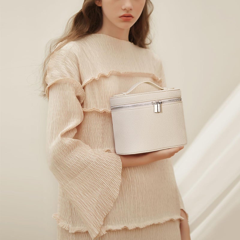 Yfgbcx Makeup Bag Vanity Case With Removable Divider Travel Toiletry Bag Portable Cosmetic Bag Makeup Organizer Case - Image 2