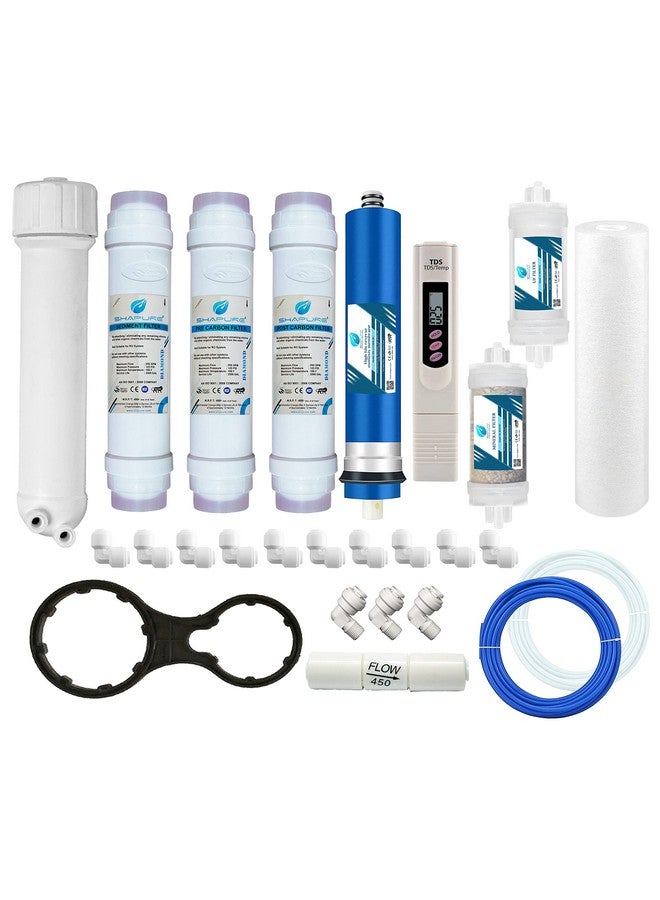SHAPURE Ro Service Filter Kit of Membrane & Filter for All Type of Water Purifier Ro Membrane, Inline, Tds Meter, Uf, Mineral, Housing, Connectors, Yearly Shapure Kit Works Up to 2500 Tds, Pack of 1 - Image 1