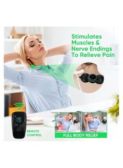 DMG TECH Electric Massagers, Microcurrent EMS Massage Device, Portable Neck Massager for Pain Relief, Bioelectric Acupoints Massager Mat for Arms Neck Shoulder Back Waist Legs, 8 Modes 19 Levels Cordless  - Image 4