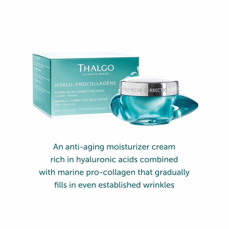 Thalgo WrinkleCorrecting Rich Cream  Advanced AntiAging Cream for Deep Nutrition and Wrinkle Reduction  50ml - Image 2