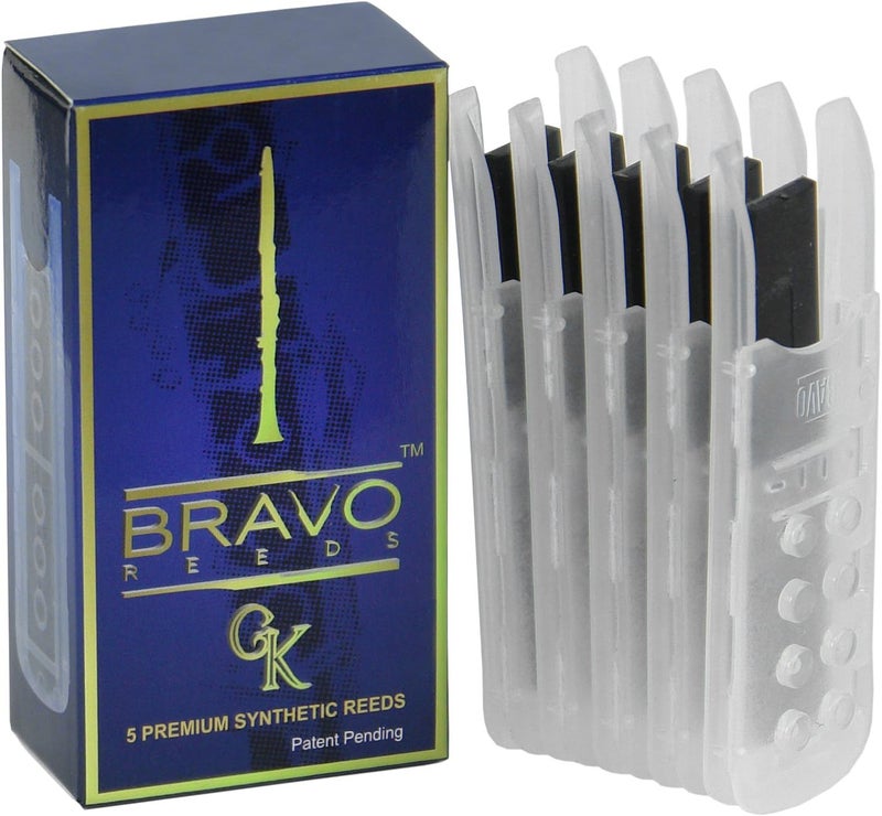 Bravo Synthetic Reeds for Bb Clarinet - Strength 3.0 (Box of 5), Model BR-C30 - Image 3