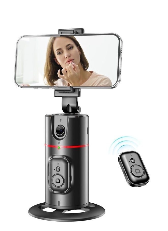 ZUKIMM - Auto Face Tracking Tripod for Mobile Phone, 360°Rotation Face & Body Auto Tracking Phone Holder with Remote, No App, Gesture Control, Moving Tripod for Vlog Live Streaming Video Recording Tiktok - Image 1