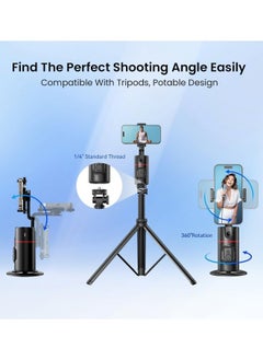 ZUKIMM Auto Face Tracking Tripod for Mobile Phone, 360°Rotation Face & Body Auto Tracking Phone Holder with Remote, No App, Gesture Control, Moving Tripod for Vlog Live Streaming Video Recording Tiktok  - Image 2
