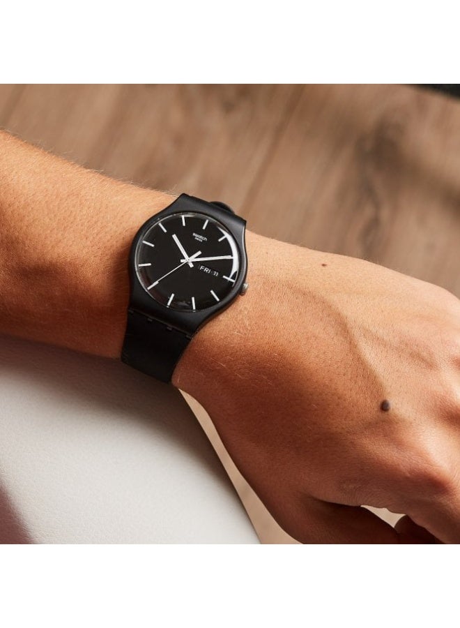 Swatch SO29B704 Mono Black Again Quartz Watch - Image 2