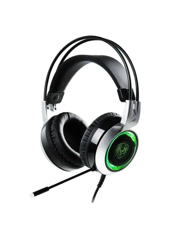 Somic G951 Virtual 7.1 Surround Sound Gaming Headset is a popular choice among gamers, who demand an immersive, vibrating virtual 7.1 surround sound experience and an attractive appearance with LED lighting. This headset features adjustable ear cups and a dual headband for extended gaming. It also features a microphone for clear voice communication. The headset uses a USB connection. - Image 1