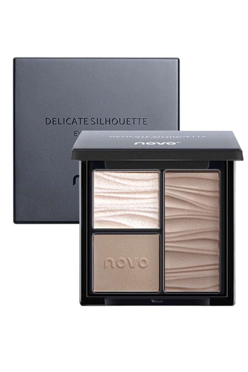 Novo Contour Palette - Contour Kit - Highlighter - 01 Milk Tea Coeoa - Image 1