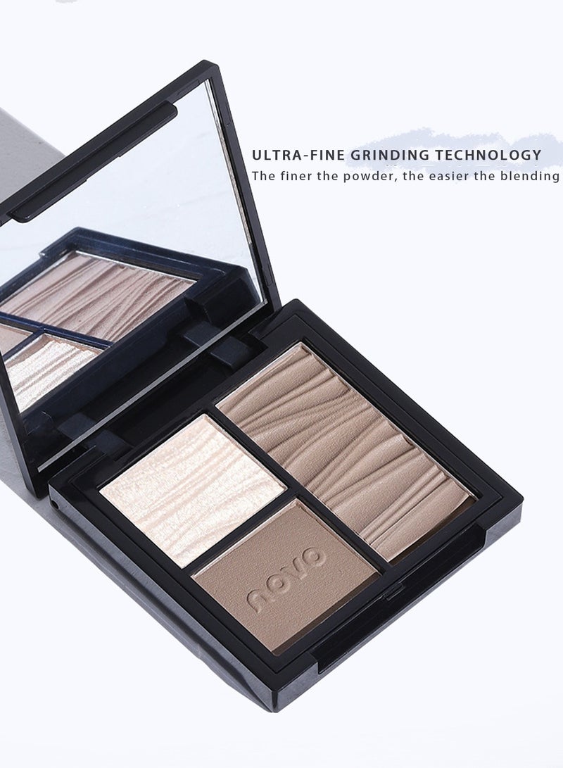 Novo Contour Palette - Contour Kit - Highlighter - 01 Milk Tea Coeoa - Image 2